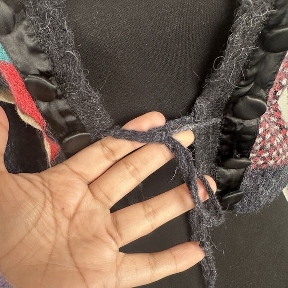 D.E.P.T. Cardigan Women Large (Fits like A Small) Wool Blend Open Front Sweater - Picture 7 of 16